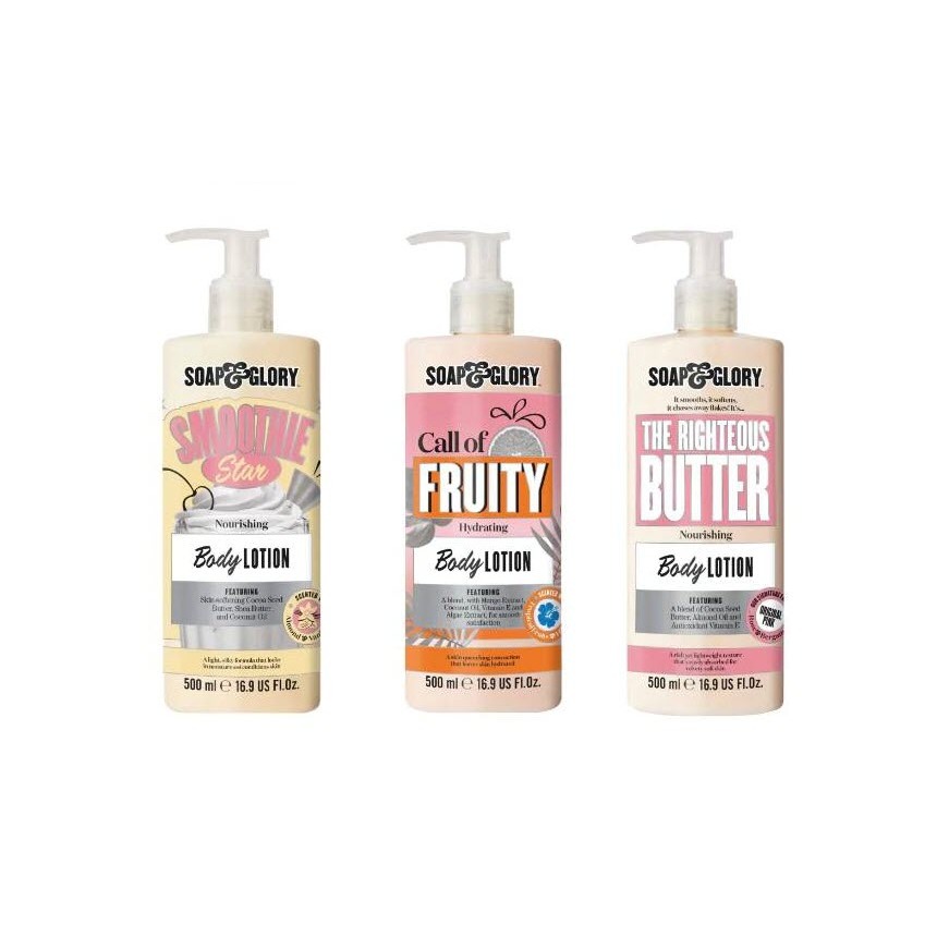 โซพ แอนด์ กลอรี่ บอดี้ โลชั่น Soap and glory body lotion 500 มล.