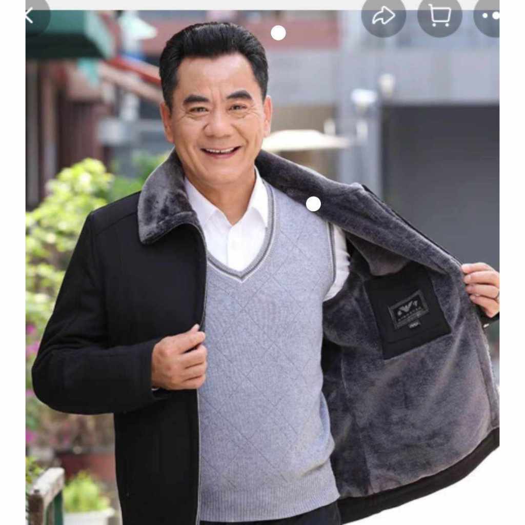 เสื้อแจ็คเก็ตผู้ชายสูงอายุ อก44/46/48นิ้ว