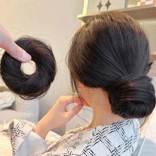 🇹🇭พร้อมส่งในไทย🇹🇭 ยางรัดผมโดนัท แฮร์พีซดังโงะโดนัท DONUT HAIRPIECE เพิ่มวอลุ่มและความหนาให้ดูเป็นธรรมชาติ