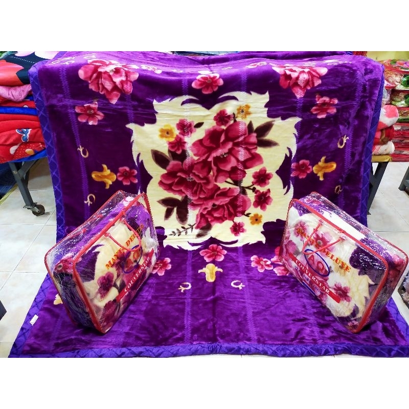 ใหม่"พร้อมส่ง(ผ้าห่มขนมิ้งค์7ฟุต)"รุ่นหนานุ่มเกรดพรีเมี่ยม3.8kg