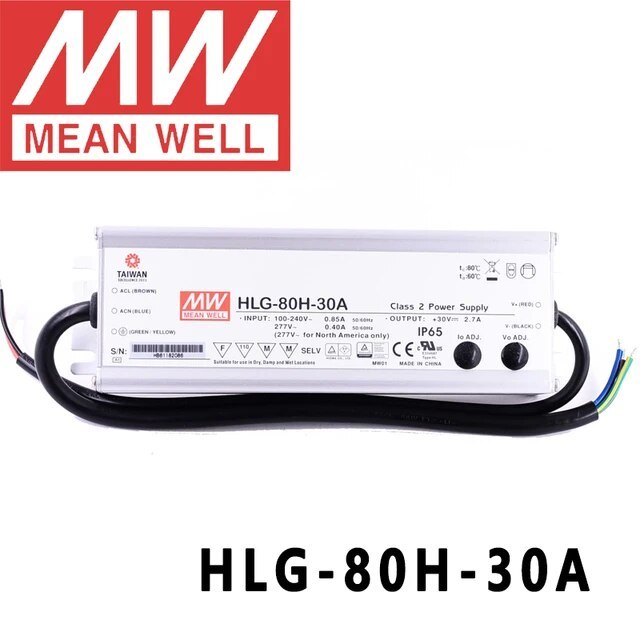 ไดร์เวอร์ LED Driver “Meanwell” HLG-80H-30A