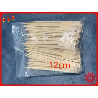 ไม้เสียบหัวธง ไม้เสียบลูกชิ้น ขนาด 9CM,12CM,15CMและ18CM 20CM(แพ็คละ100 ชิ้น) #Teppo skewers