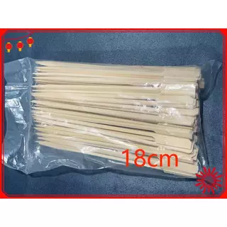 ไม้เสียบหัวธง ไม้เสียบลูกชิ้น ขนาด 9CM,12CM,15CMและ18CM 20CM(แพ็คละ100 ชิ้น) #Teppo skewers