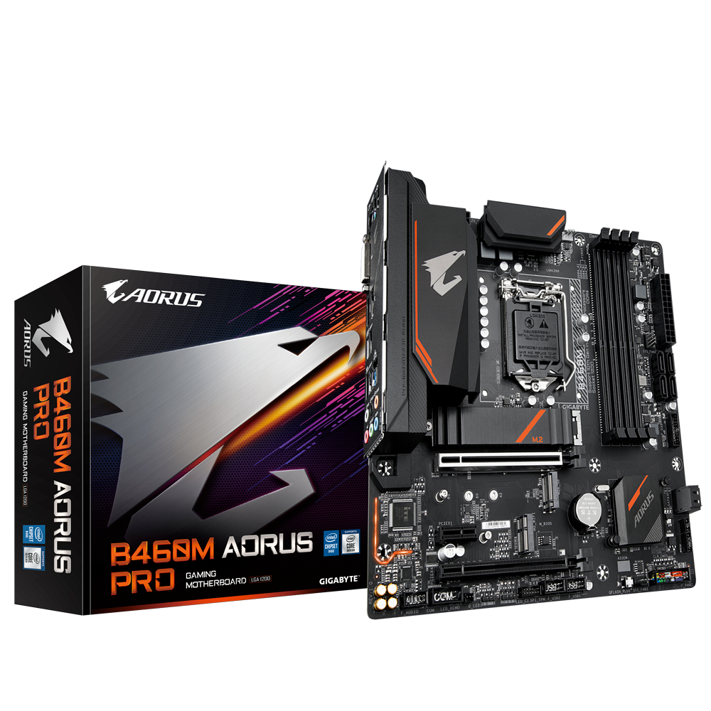 MAINBOARD (เมนบอร์ด) 1200 GIGABYTE B460M AORUS PRO พร้อมส่ง