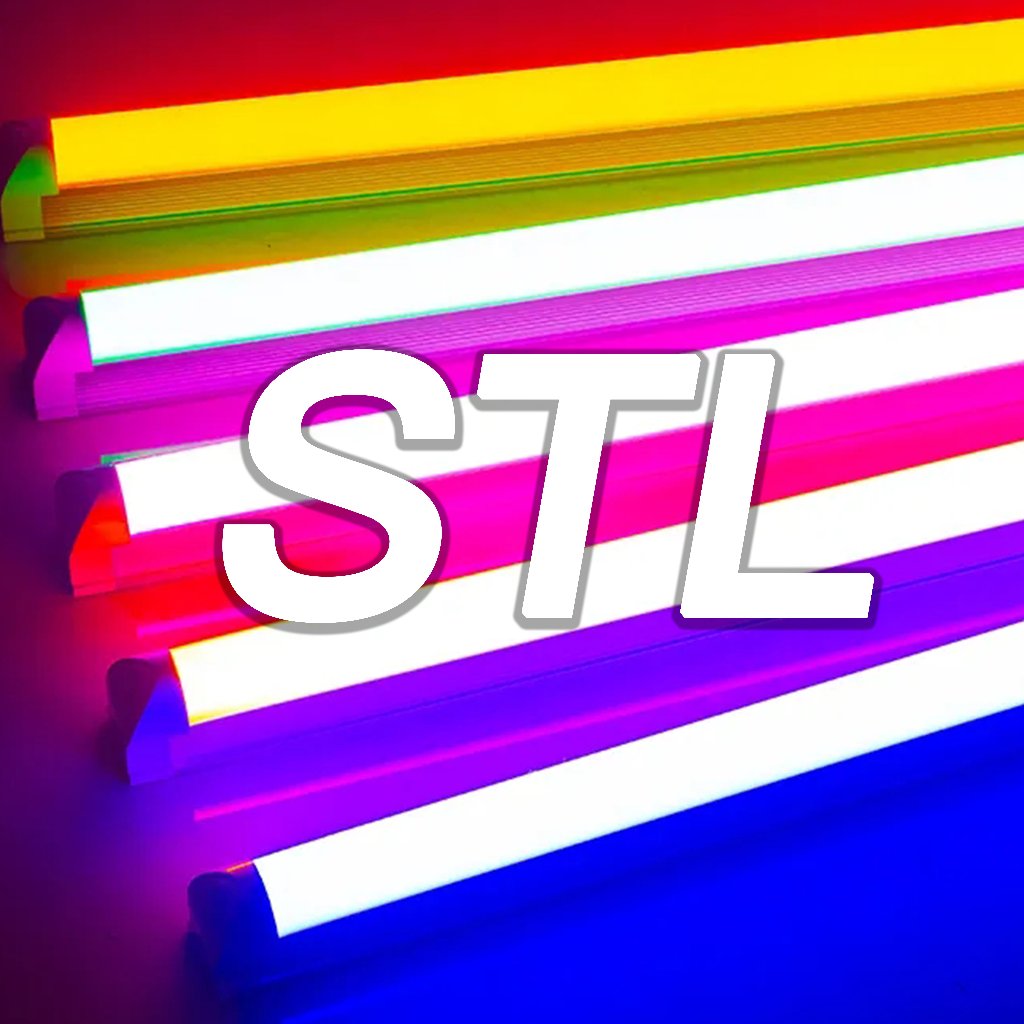 STL หลอดไฟนีออนหลากสี T8 หลอด LED ไฟตกแต่งกันน้ำพร้อมปลั๊กตกแต่งบรรยากาศวัดเครื่องใช้ในครัวเรือนโคมไ