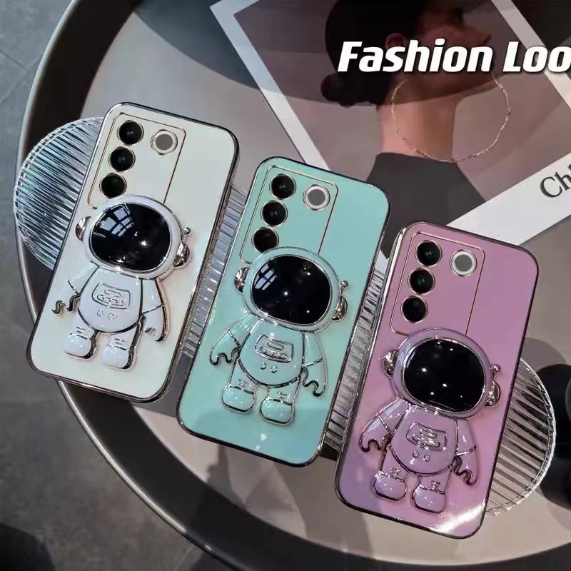 เคส TPU ขอบเงา For Vivo V29 V29E เคส เคสสีพาส นักบินอวกาศ