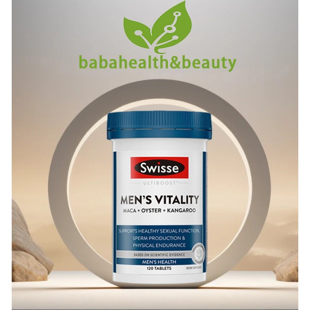 Swisse Ultiboost Men's Vitality Maca Oyster Kangaroo จิงโจ้ มาเก๊า หอยนางรม นำเข้าจากออสเตรเลีย พลัง