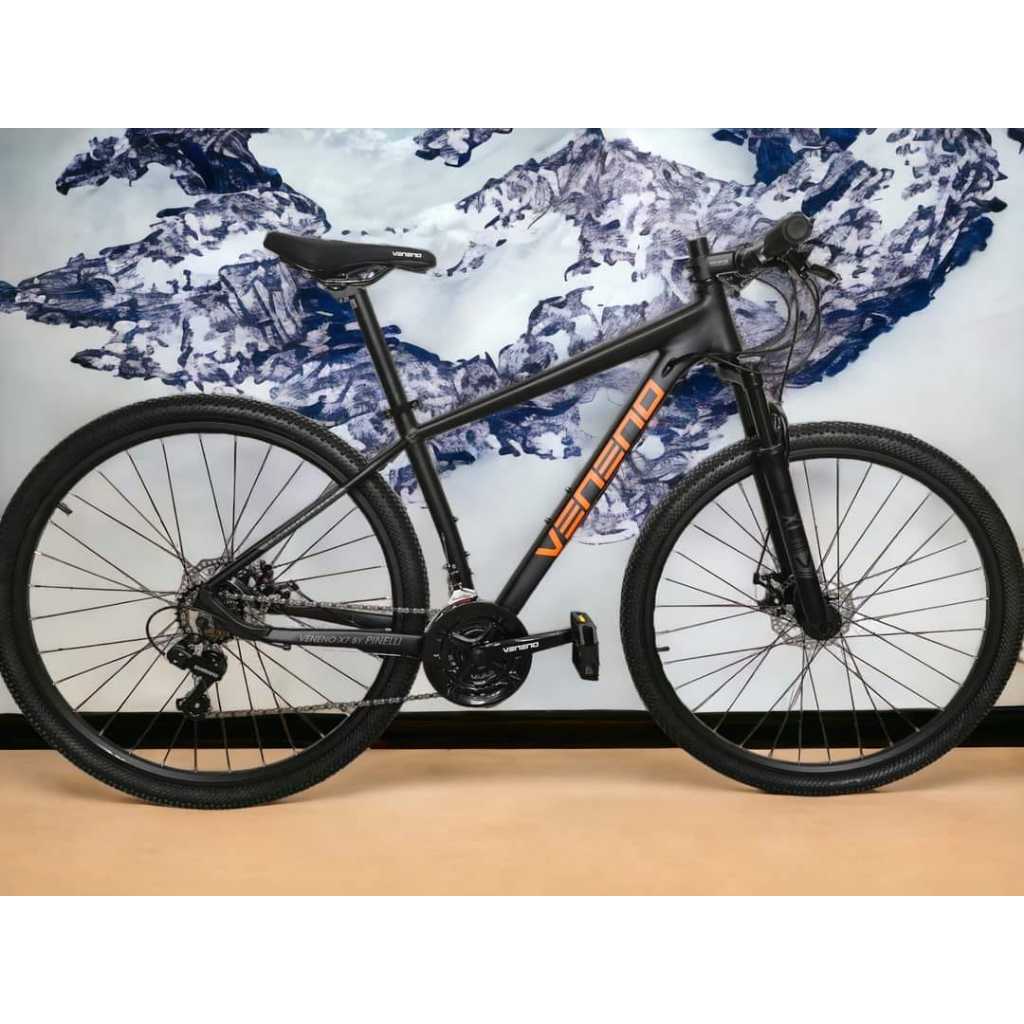 จักรยานเสือภูเขา Veneno X7 by PINELLI 2024 เกียร์ Shimano ญี่ปุ่น ดุมแบริ่ง โช้คล้อคได้ ลบรอยเชื่อม ซ่อนสาย ล้อ 29er