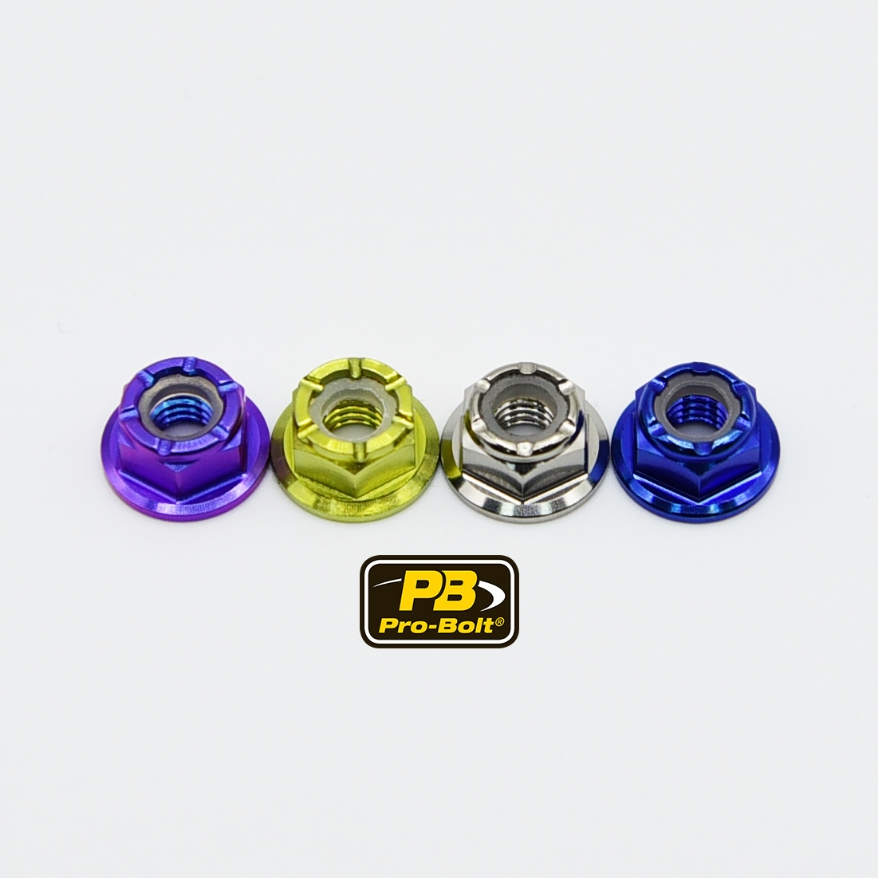 Pro-Bolt ไทเทเนี่ยม ตัวเมีย ไนลอนล็อค แบบมีปีก M3,M4,M5,M6,M8,M10,M12