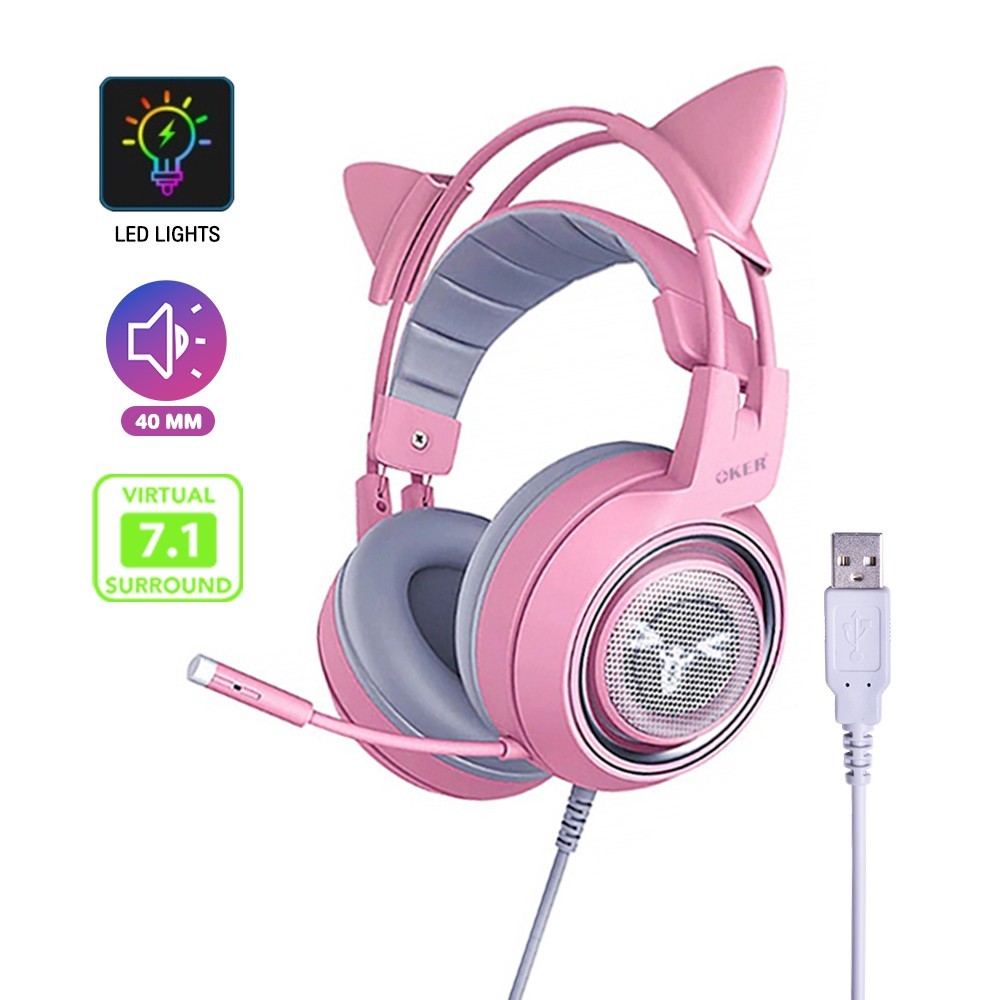 OKER หูฟังเกมส์มิ่ง รุ่น G951 มีไมโครโฟน  USB 7.1