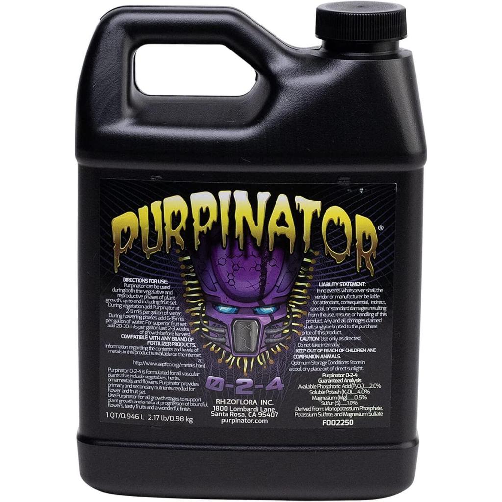 Purpinator Rhizoflora ปุ๋ยช่วยเร่งสีม่วง กลิ่น และช่วยเพิ่มไตรโคม ขนาด 60ml/100ml ของแท้ 100%