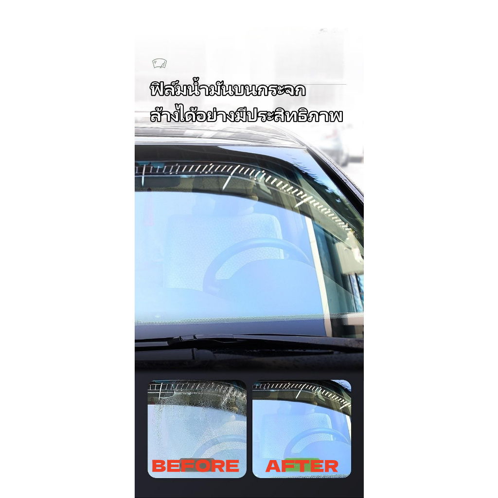 LIBITUน้ำยาเคลือบกระจก ฟิล์มน้ำมันกระจกรถยนต์ กันฝน กระจกมองหลัง ขจัดคราบน้ำมัน น้ำเคลือบกระจกรถ ขจัดคราบกระจก ของแท้130 - รูปที่ 4