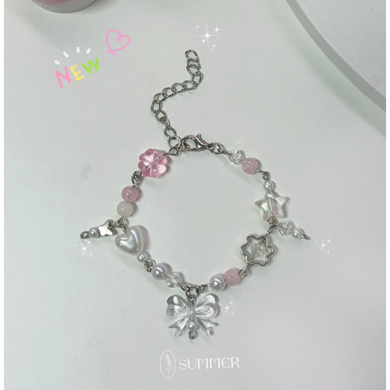 พร้อมส่ง กำไลข้อมือลูกปัด สร้อยข้อมือลูกปัด