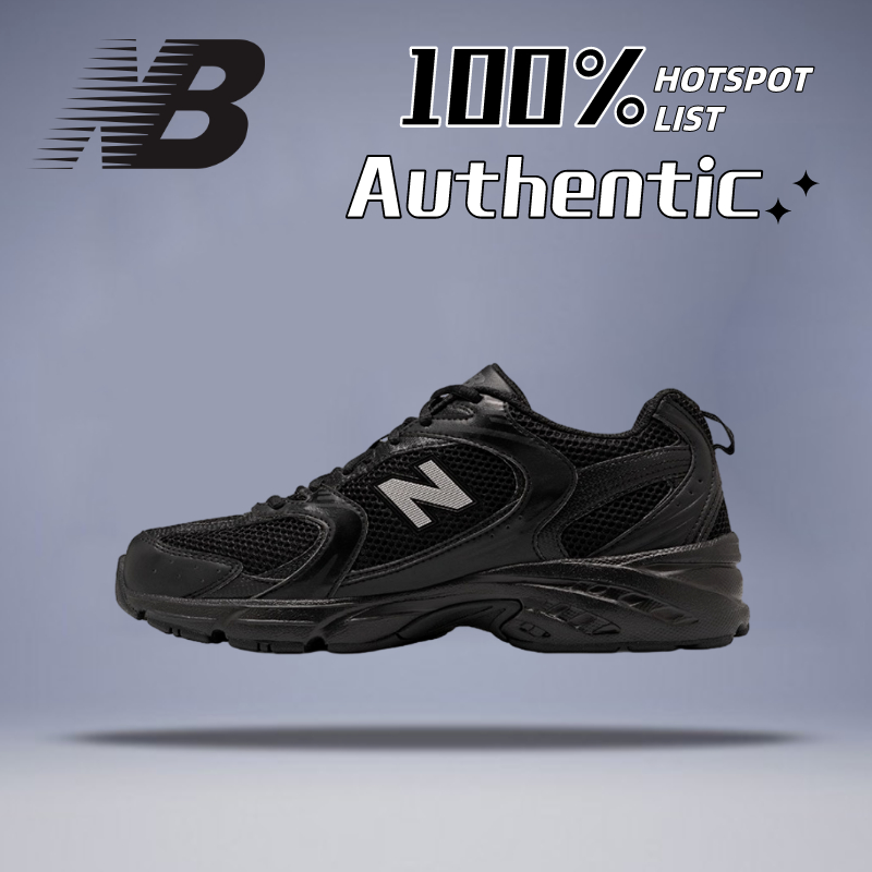 New Balance NB 530 รองเท้าวิ่งหุ้มข้อต่ำที่ทนทานต่อการสึกหรอ unisex สีดำ