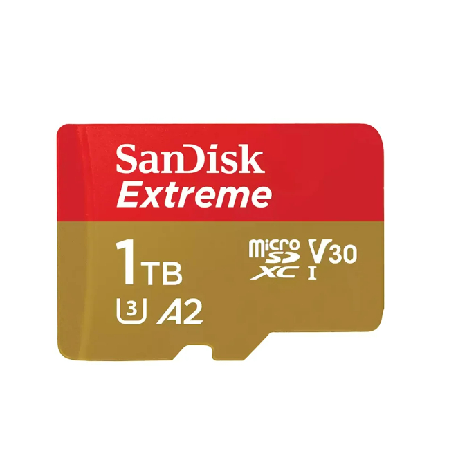 1 TB MICRO SD CARD (ไมโครเอสดีการ์ด) SANDISK EXTREME MICROSDXC CARD (SDSQXAV-1T00-GN6MN)