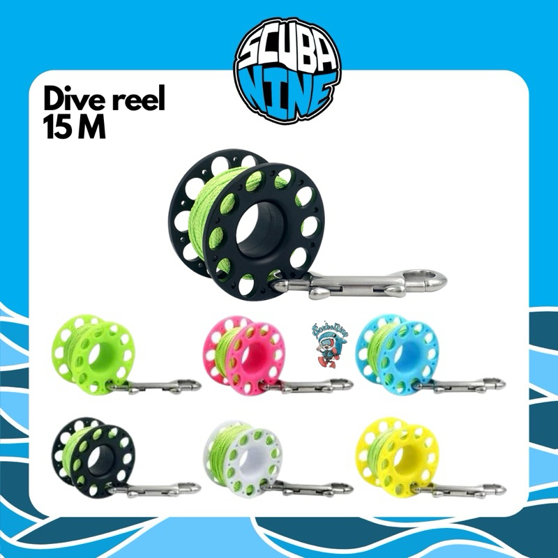 พร้อมส่ง ✅ DIVE Reel 15 M แบบพลาสติก มาพร้อมตัวเกี่ยว