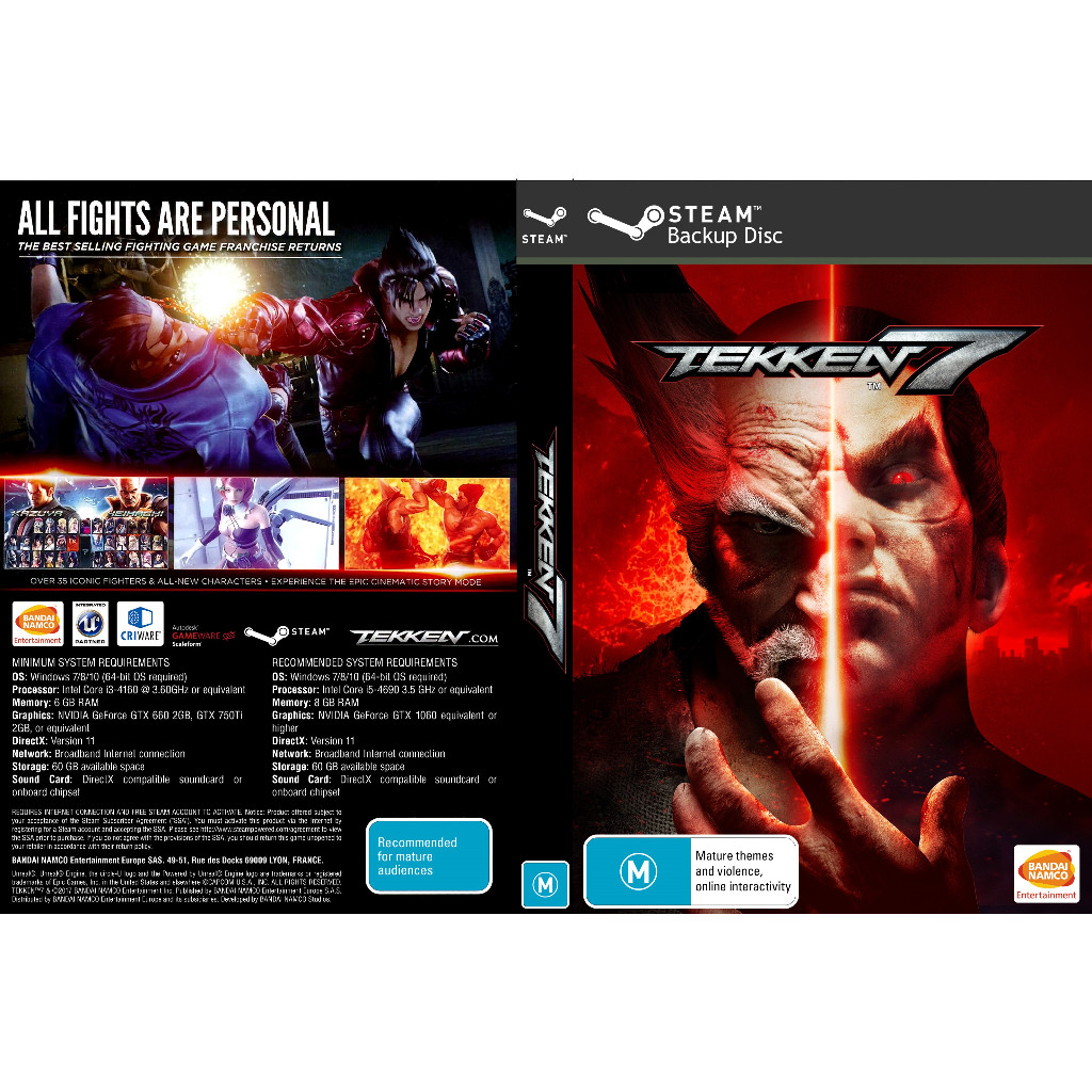 [ เกมส์คอม PC โน๊ตบุ๊ค  ดาวโหลด] Tekken 7