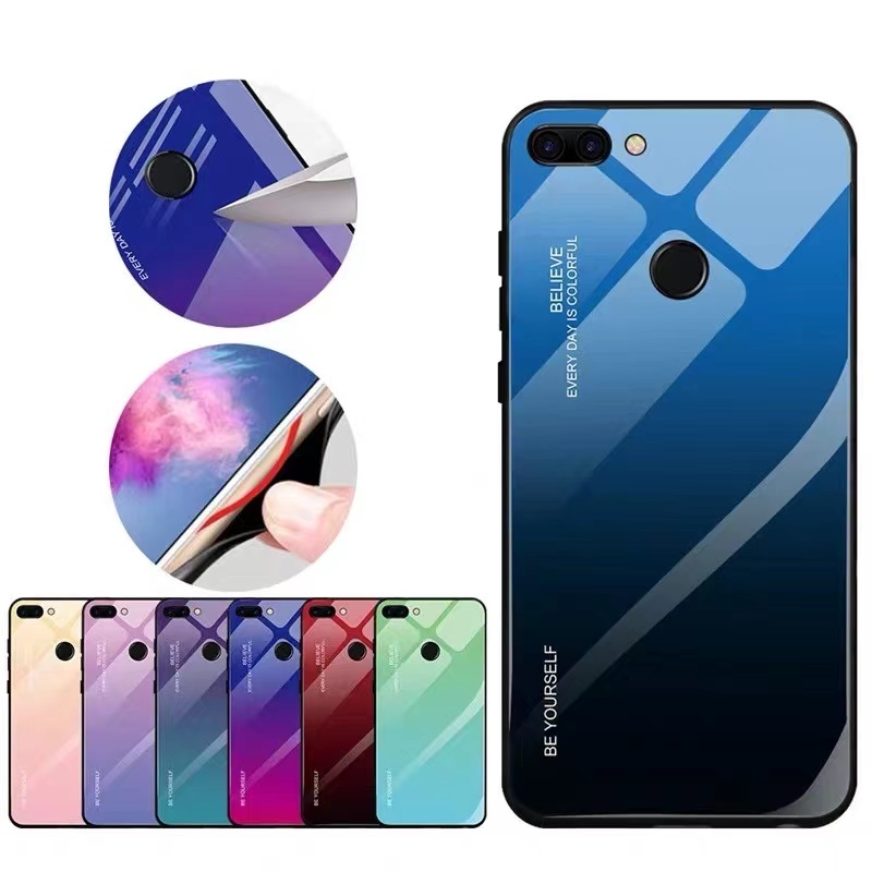 เคสกระจกเงาไล่สี สำหรับ Huawei Y7pro 2018 Y9S Y7A Y9prime Y7pro 2019 Nova5T P30lite เคสไล่สี ตรงรุ่น