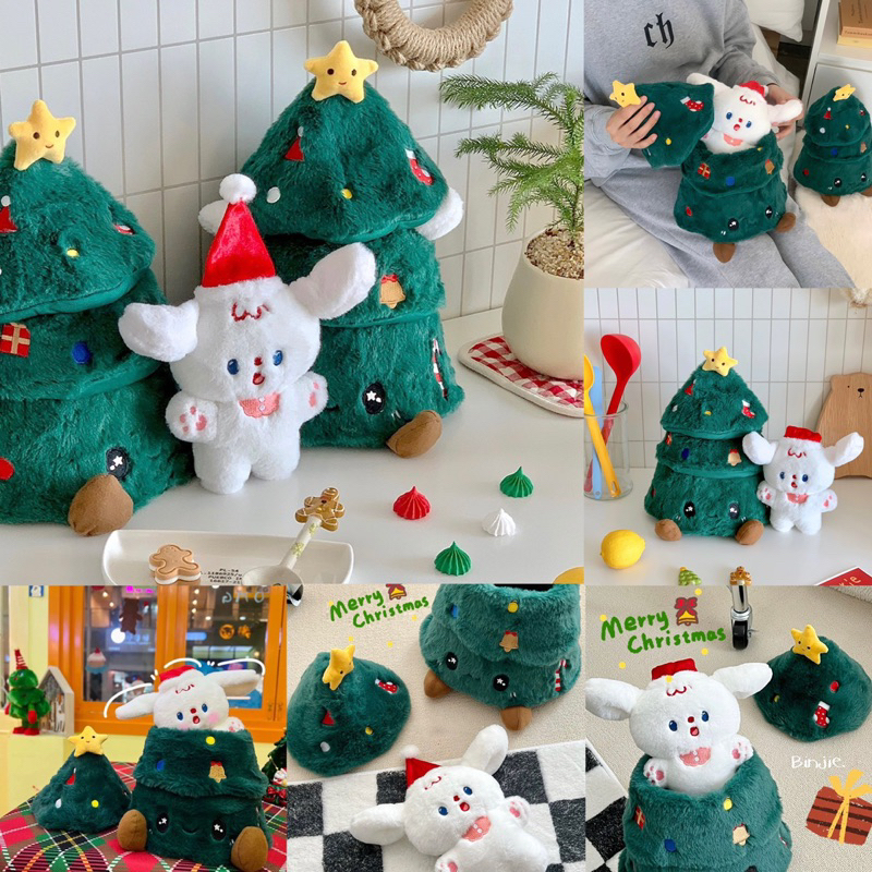 ตุ๊กตา Christmas น้องหมา + ต้นคริสต์มาส ตุ๊กตาน่ารัก X’MAS ของขวัญ ปีใหม่ 23141