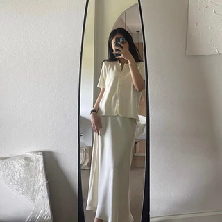 (A01) Heartmade - Claudia Satin Maxi Skirt ✨🪄 กระโปรงผ้าซาตินพรีเมียม ทรงหางปลาผ้าดีมาก