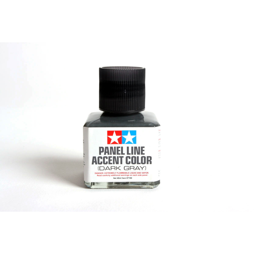TAMIYA 87199 Panel line Accent Color น้ำยาตัดเส้น Dark Gray 40 ml