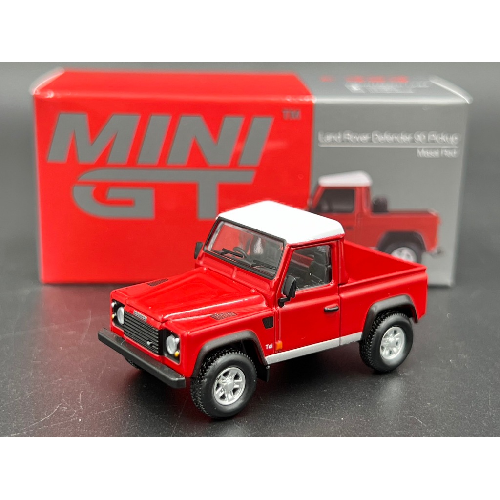 MINIGT Land Rover Defender 90 Pickup Masai Red