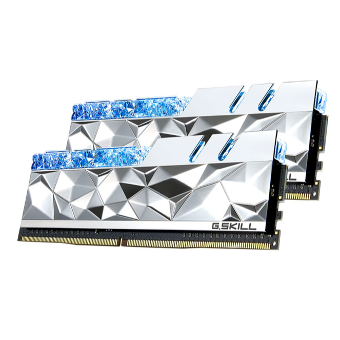 RAM 16GB (8GBx2) DDR4 3600MHz RAM (หน่วยความจำ) G.SKILL TRIDENT Z ROYAL ELITE (SILVER) (F4-3600C16D-16GTESC)