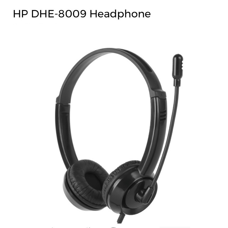 Headset for Call Center HP DHE-8009 head phone มีไมด์ แจ๊กเดี่ยว