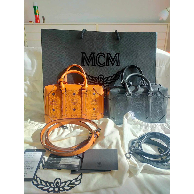 MCM soft Berlin small มือ2 ดำ ออริ ของแท้ 100%