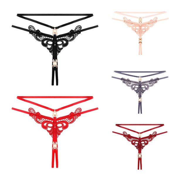 SexyC2 [ส่งภายใน1-2วัน] ชุดชั้นในเซ็กซี่ กางเกงในจีสตริงเปิดเป้า มี6สี