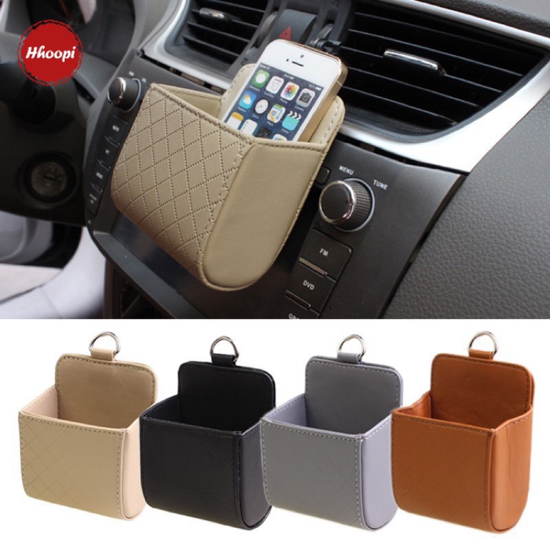 กล่องเก็บกล่อง ติดช่องลมในรถยนต์ อเนกประสงค์ สำหรับเก็บโทรศัพท์มือถือ Storage Box