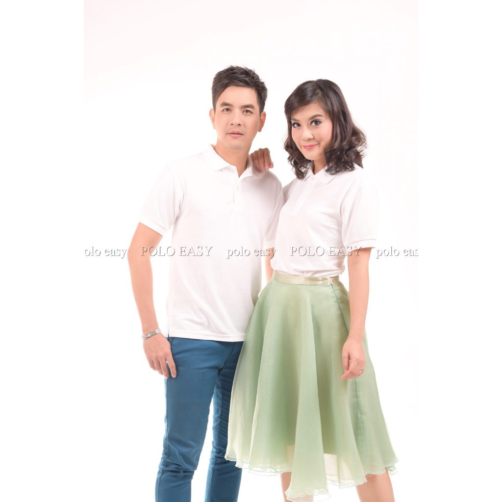 เสื้อโปโล แขนสั้น ทรงตรง โปโล สีขาว สีเทาท็อปดาย สีดำ สีฟ้าอ่อน สีน้ำเงิน กรมท่า เหลือง ส้ม ม่วงเข้ม สีแดง เลืดหมู เขียว