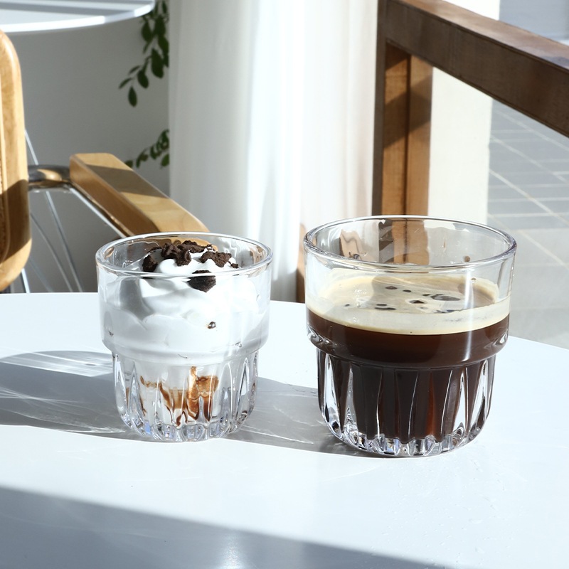แก้วน้ำสไตล์มินิมอล ใช้ได้ทั้งชา กาแฟ นม น้ำผลไม้ ความจุ 260ml