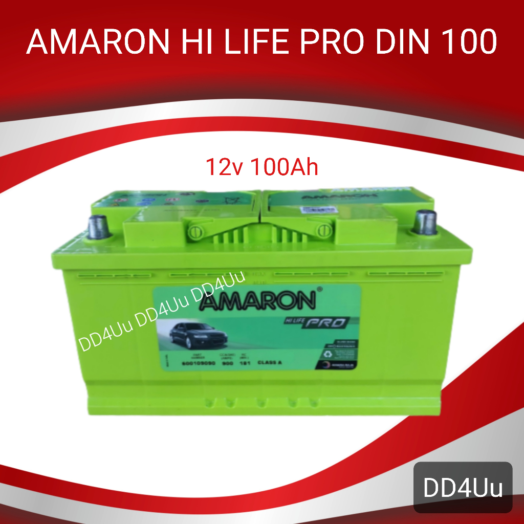 AMARON HI LIFE PRO DIN100 SMF แบตเตอรี่รถยนต์  แบตรถยุโรป แบตใหม่ปี 2024