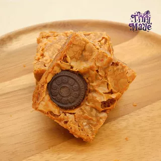 Tinymade บราวนี่ชาไทย เนื้อแน่นหนุบหนับ เนยสดแท้จากออสเตรเลีย ขนมโฮมเมด