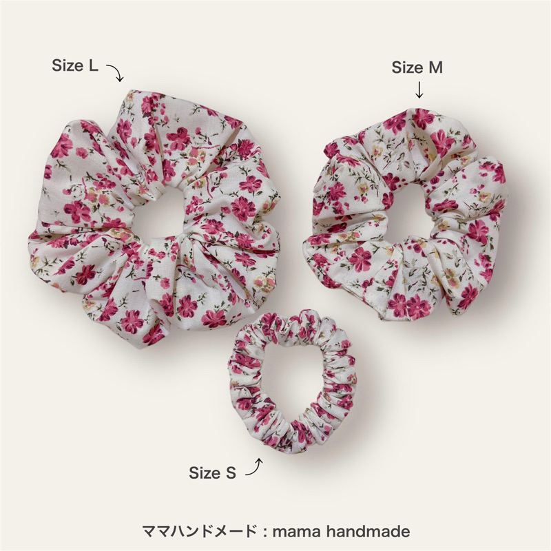 ✿NEW✿Sweet floral✿ ยางรัดผมโดนัท ลายดอกไม้ - รูปที่ 3