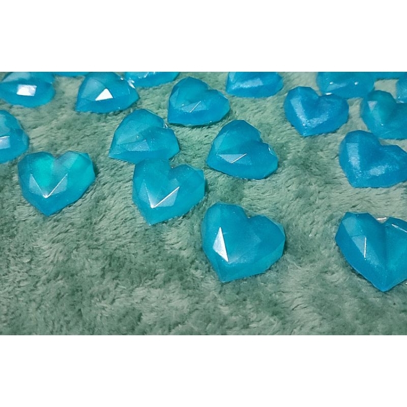 สบู่จิ๋วหัวใจฟ้า🩵  ก้อนละ 1 บาท ( ขั้นต่ำ 100 ชิ้น แถม 2 ชิ้น ) # ของแถมจีบลูกค้า #ของชำร่วย #ของขวัญ