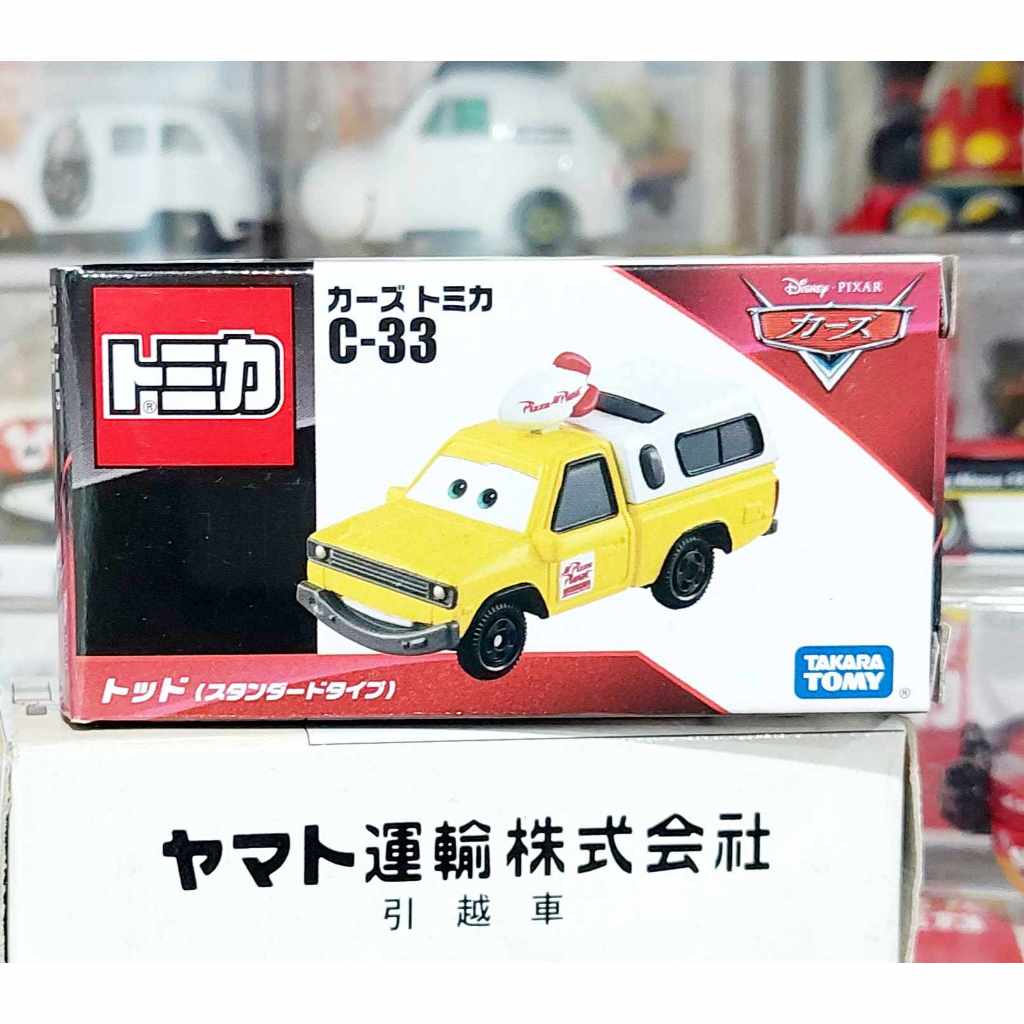 CL15 โมเดลรถโทมิก้าขนาดเล็ก Disney Cars Tomica 🧩 Pixar Cars C-33 Pizza Planet Todd รถยาว 7.0 ซม ใหม่