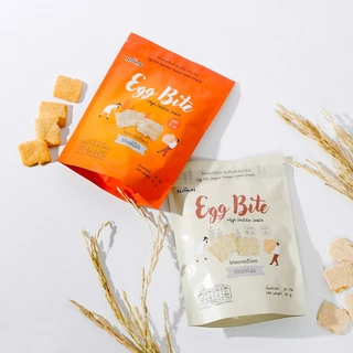 Eggbite เอ็กไบร์ท : ขนมไข่ขาว คละรสชาติ 4 ซอง (รสออริจินัล 2 ซอง+รสบาร์บีคิว 2 ซอง)