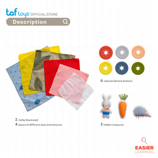 Taf Toys มีอะไรอยู่ข้างในห่อผ้า? Peek A Boo What's Inside ของเล่นเสริมพัฒนาการ 18 เดือน ขึ้นไป รูปที่ 7
