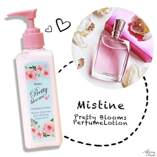 [ 1ฟรี1 ] Mistine pretty Blooms Perfume Lotion 190 ml.+190 ml. มิสทีน พริตตี้ บลูม เพอร์ฟูม โลชั่นบำรุงผิว โลชั่นน้ำหอม