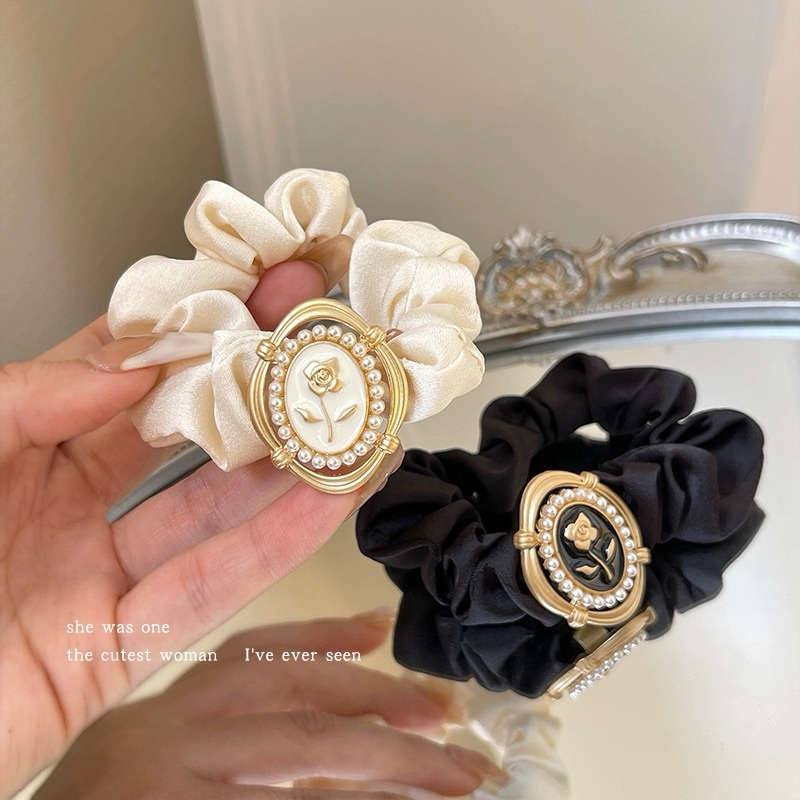 พร้อมส่ง  ยางรัดผมแบบฝรั่งเศส ที่คาดผมย้อนยุค ยางรัดผมหรูหรา ยางรัดผม เชือกผม เครื่องประดับผมระดับไฮเอนด์ ราคา ถูกที่สุด ดีลบีเคเค แกลเลอรีภาพที่ 2
