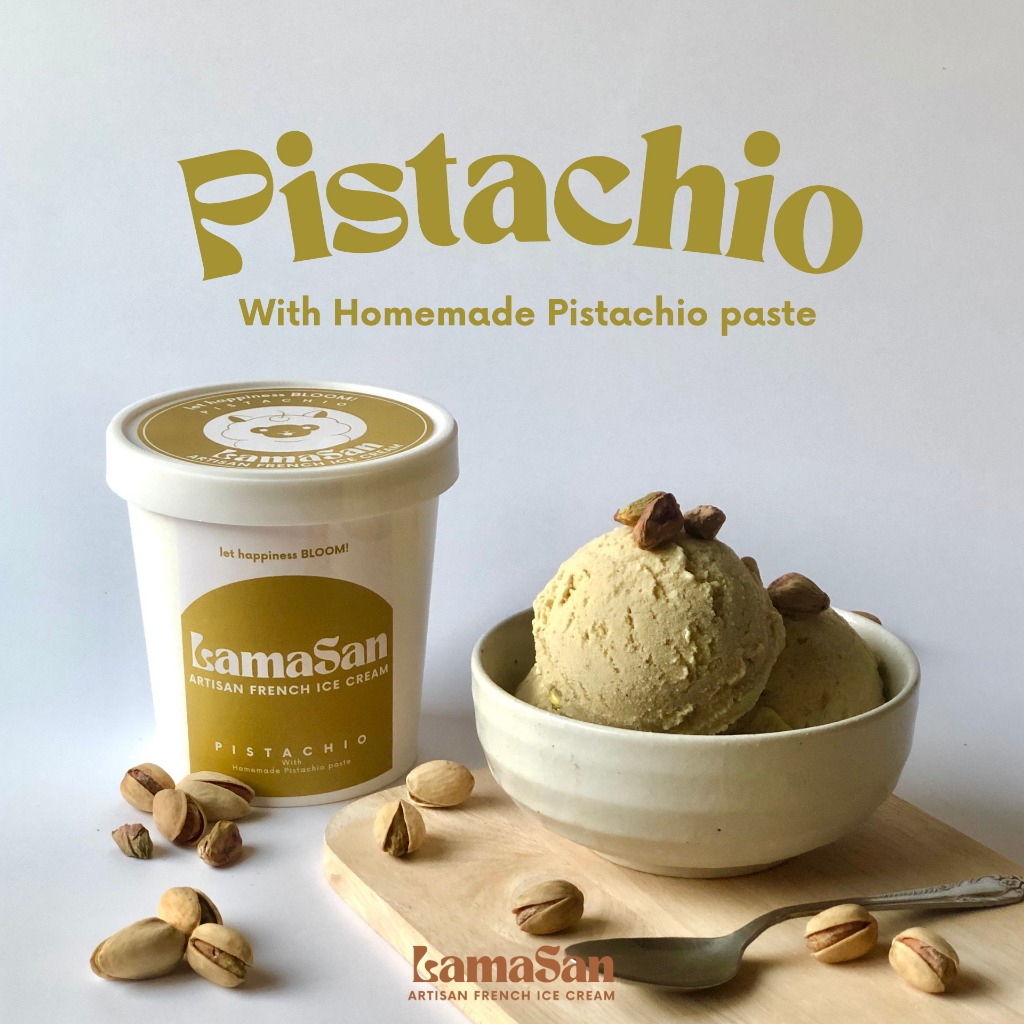 Pistachio ไอศกรีมพิสตาชิโอ้ - LamaSan Ice Cream