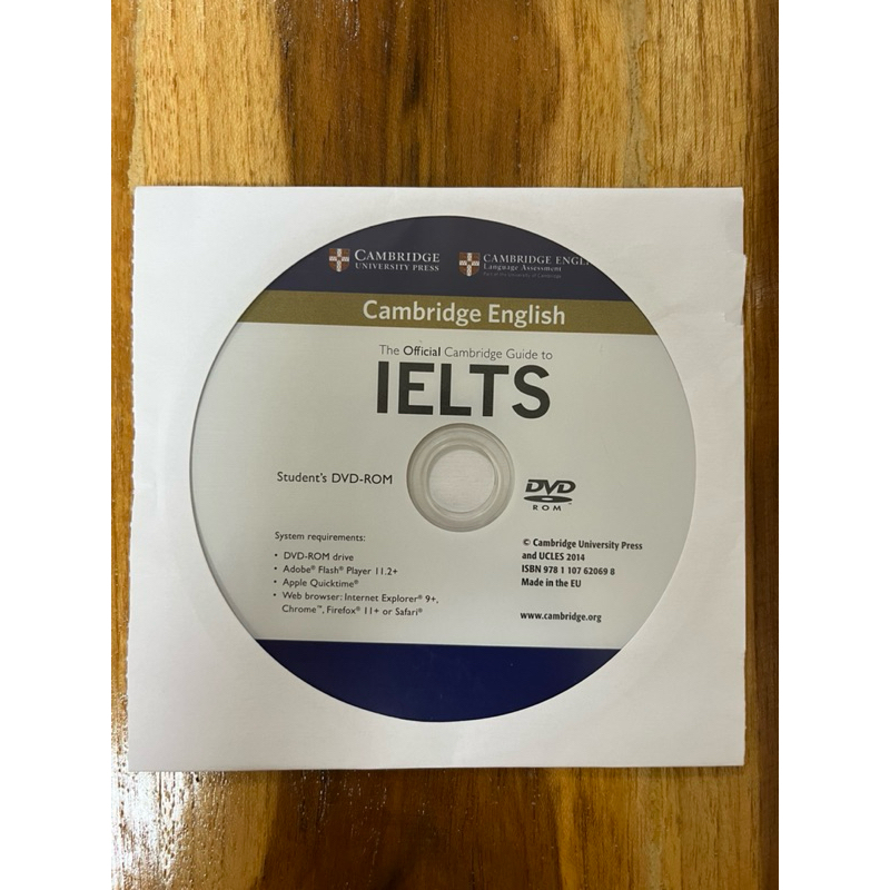 official cambridge ielts เฉพาะแผ่น CD ยังไม่ถูกใช้งานค่ะ