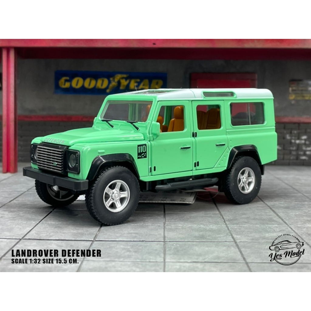 LAND ROVER DEFENDER โมเดลรถเหล็กแลนด์โรเวอร์ดีเฟนเดอร์ สเกล 1:32 ขนาด 15.5 ซม.