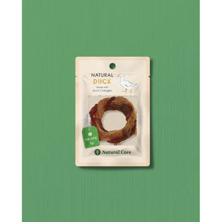 [Duck Tendons Ring นำเข้าจากเกาหลี] Natural Corer พร้อมส่ง ขนมสุนัขเนื้อเป็ดรูปวงแหวน ผสม คอลลาเจน