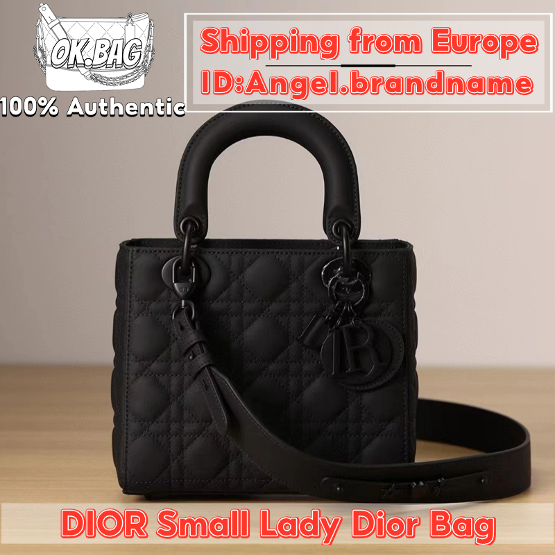 👜ดิออร์ DIOR Small Lady Dior Bag สุภาพสตรี กระเป๋าสะพายไหล่