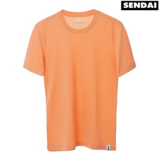SENDAI เสื้อยืดคอกลม SUPER SOFT สีชาไทย