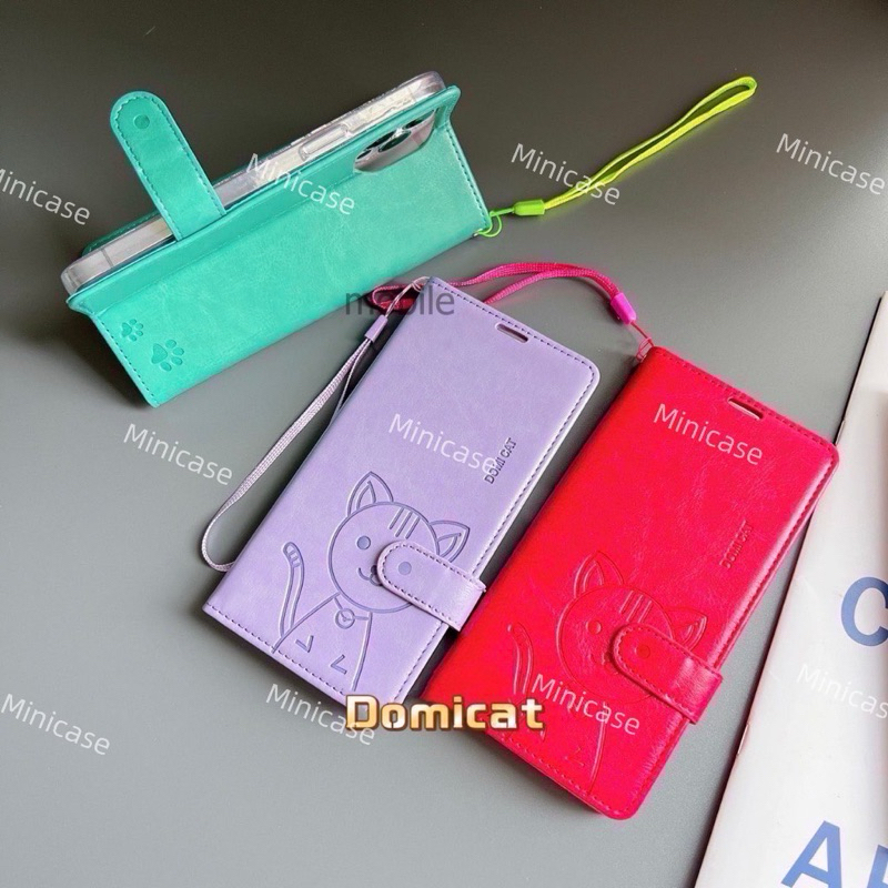 เคส Domicat ล็อคได้ ฝาพับหนัง y31 y12s Y20 Y30 v19 v17 Y19 Y11 Y12 Y17 Y93 Y91c y1s Y95  v15  v11 v11i มีช่องเสียบบัตร