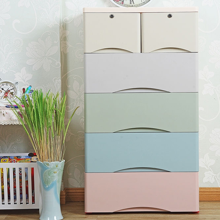 HEINOกว้าง50cmตู้เสื้อผ้าเก็บของสีพาสเทลแบบหลายชั้น วัสดุทำจากพลาสติกคุณภาพสูงเพิ่มความหนาพิเศษ 3/4/5ชั้น